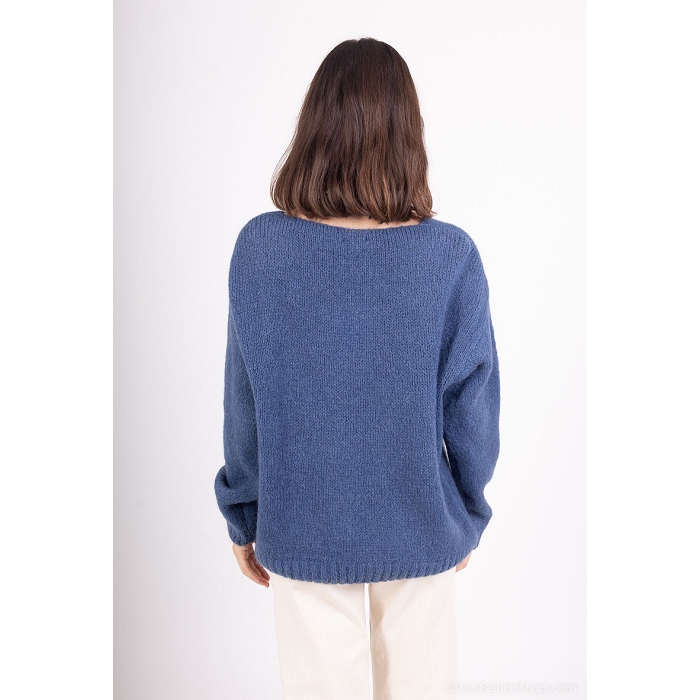 Scarpy creation sensie pull mohair laine bleu4717719_4