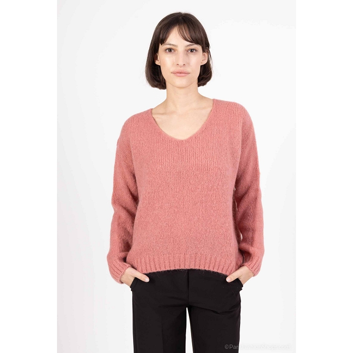 Scarpy creation my sensie pull mohair laine yl marron