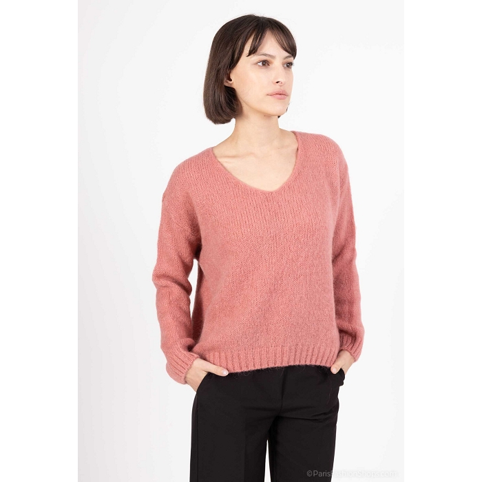 Scarpy creation my sensie pull mohair laine yl marron4717721_4