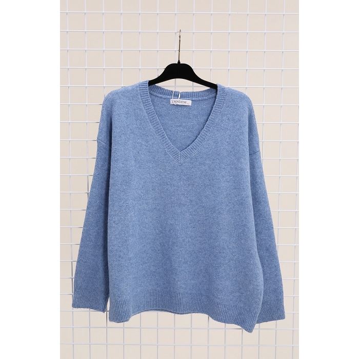 Scarpy creation my pull col v yl bleu