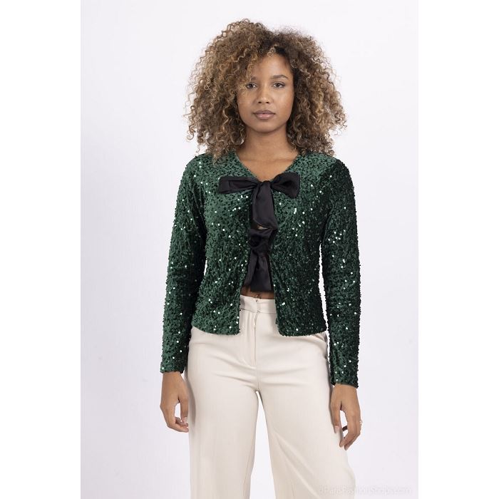 Scarpy creation my blouson paillette yl vert