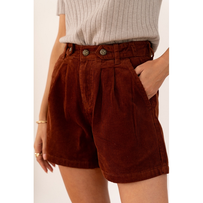 Scarpy creation short velours rosie marron