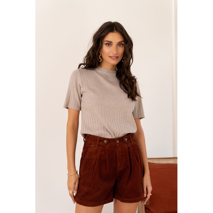 Scarpy creation short velours rosie marron4729001_2