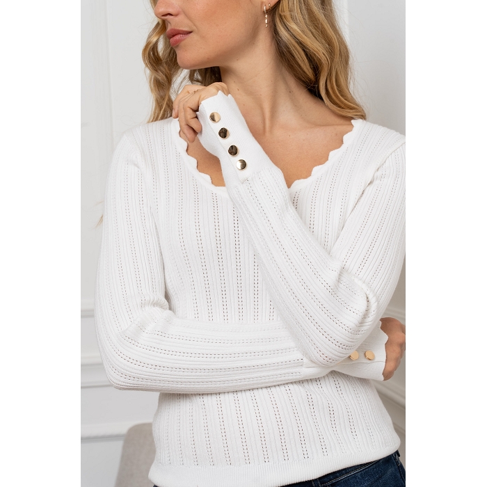 Scarpy creation my pull yl blanc