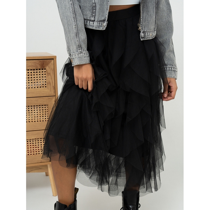 Scarpy creation jupe longue en tulle noir4753601_2