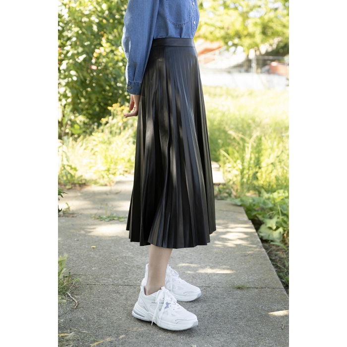 Scarpy creation jupe plissee vegan noir4753701_2