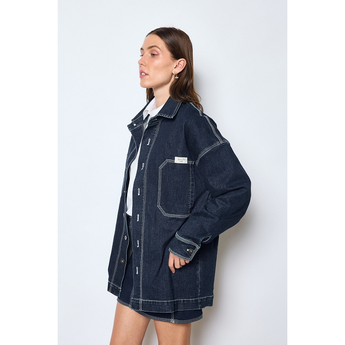 Scarpy creation veste longue jeans bleu4753801_2