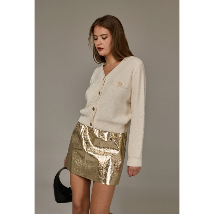 Scarpy creation gilet boutons dorees blanc4762901_3