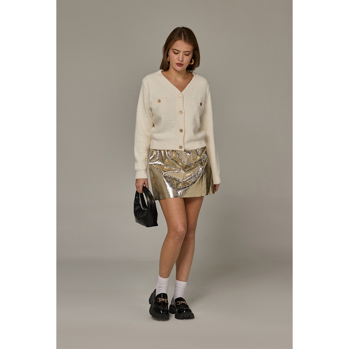 Scarpy creation gilet boutons dorees blanc4762901_5