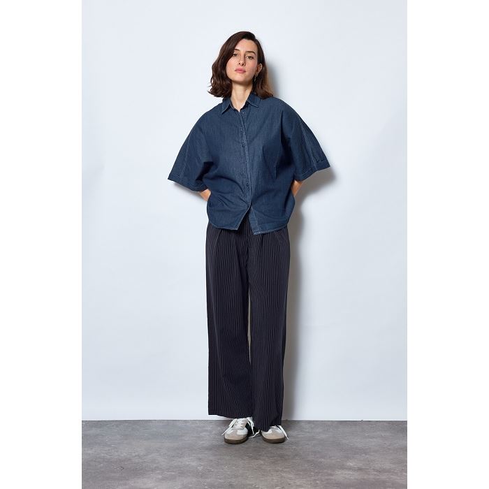 Scarpy creation chemise over size en jeans bleu4763101_4