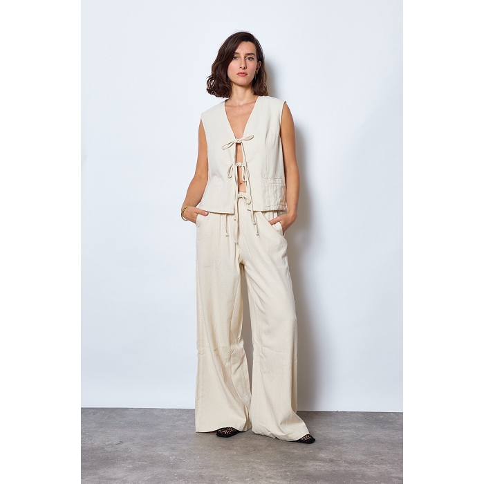 Scarpy creation gilet coton leger beige4763201_5