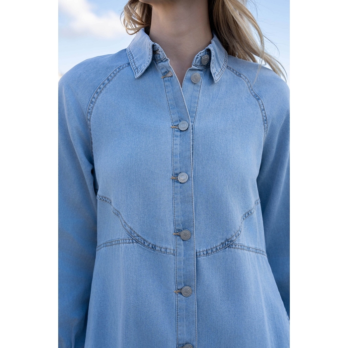Scarpy creation robe en jeans bleu4763301_5