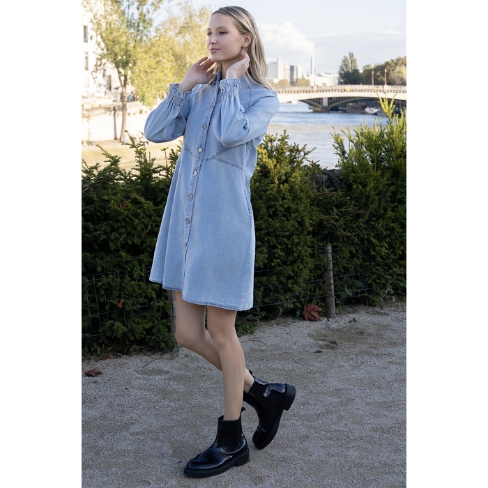 Scarpy creation robe en jeans bleu4763301_6