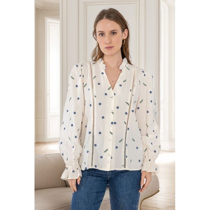 Scarpy creation chemise coton beige