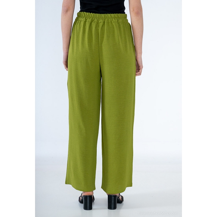 Scarpy creation pantalon coupe droit micro fibre vert4780205_3