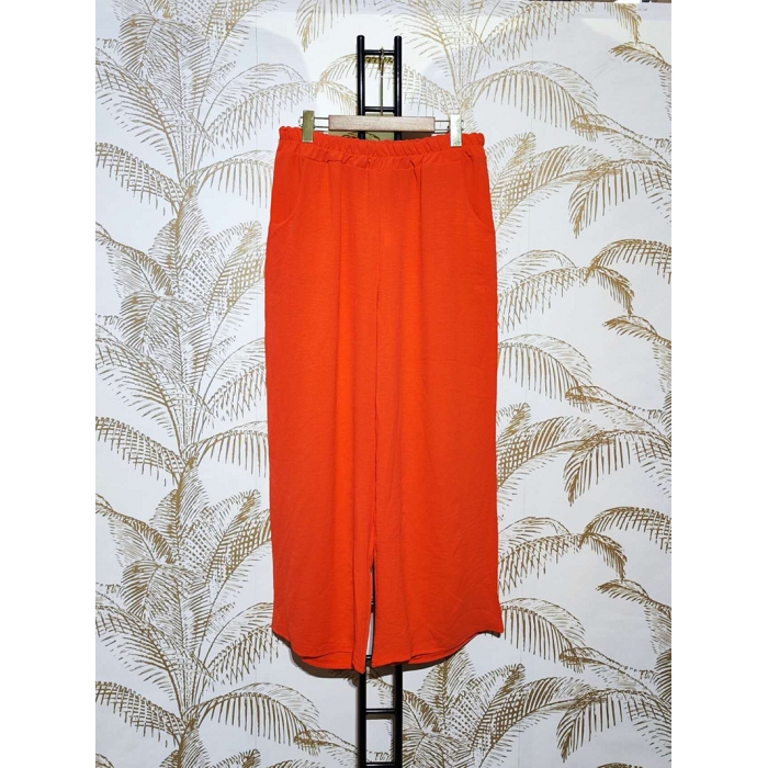 Scarpy creation pantalon coupe droit micro fibre orange4780210_3