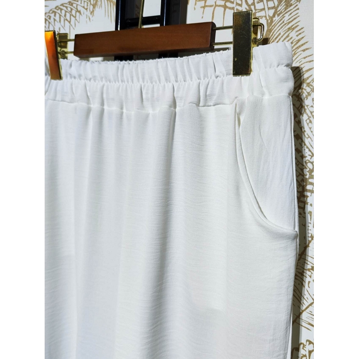 Scarpy creation pantalon coupe droit micro fibre blanc4780212_2