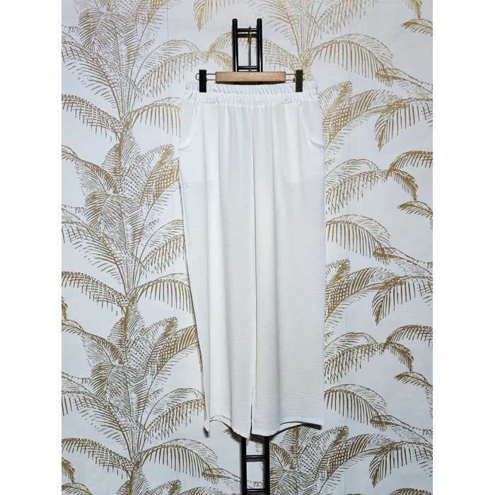 Scarpy creation pantalon coupe droit micro fibre blanc4780212_5
