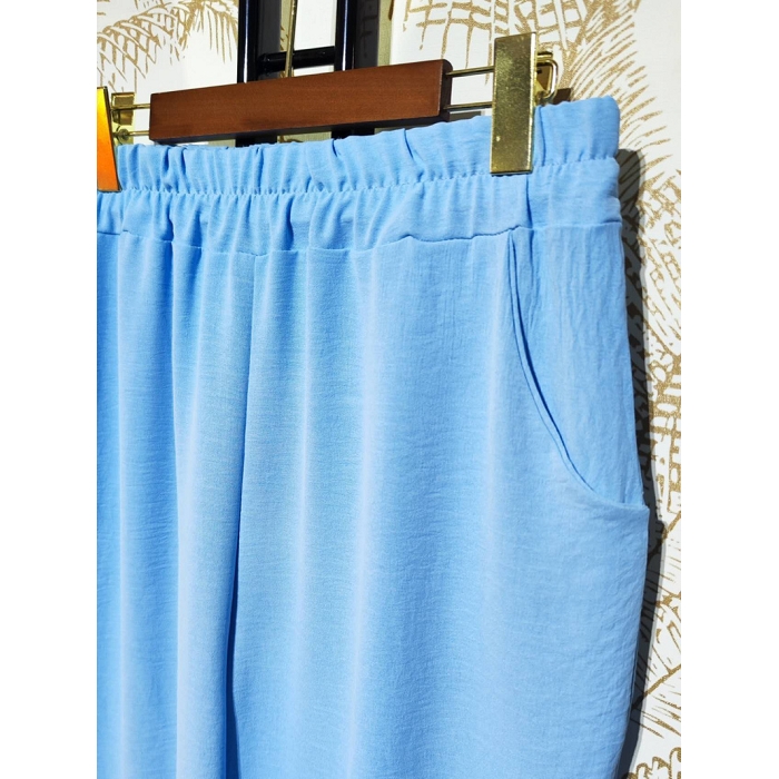 Scarpy creation my pantalon coupe droit micro fibre yl bleu4780214_2