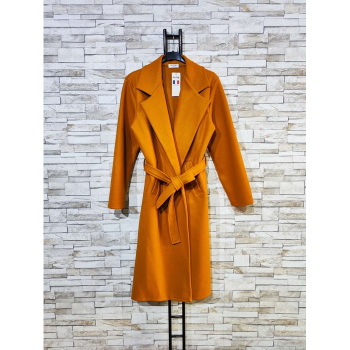 Scarpy creation manteau long jaune