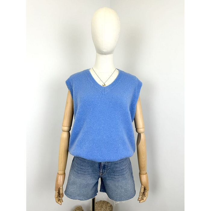 Scarpy creation my pull v sans manche alpaga yl bleu4783602_5