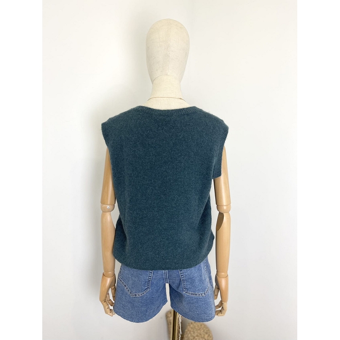 Scarpy creation pull v sans manche alpaga bleu4783605_4