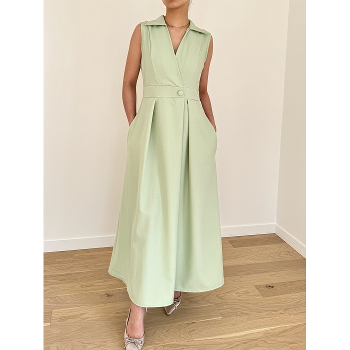 Scarpy creation robe trapeze chic vert