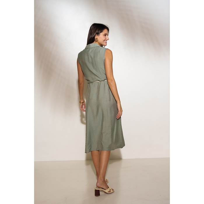 Scarpy creation robe longue fluide vert4784702_6