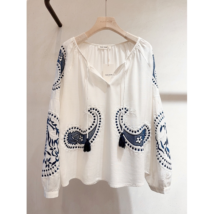 Scarpy creation blouse brodee boheme bleu4785001_5