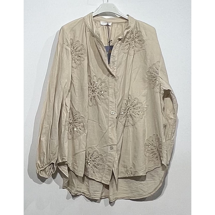 Scarpy creation my chemise fleur brodee yl beige4785101_5