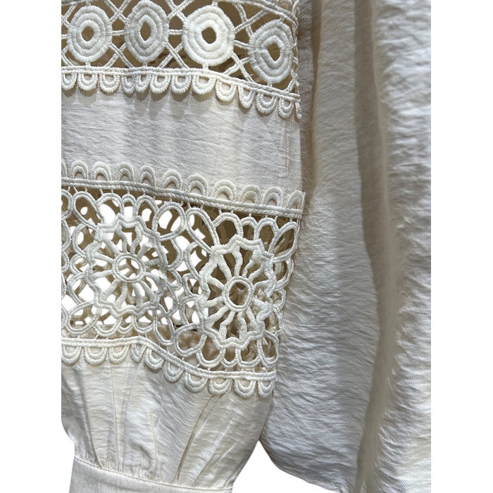 Scarpy creation chemise intemporelle brodee beige4795501_2