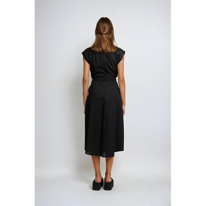 Scarpy creation robe midi lin noir4796402_6