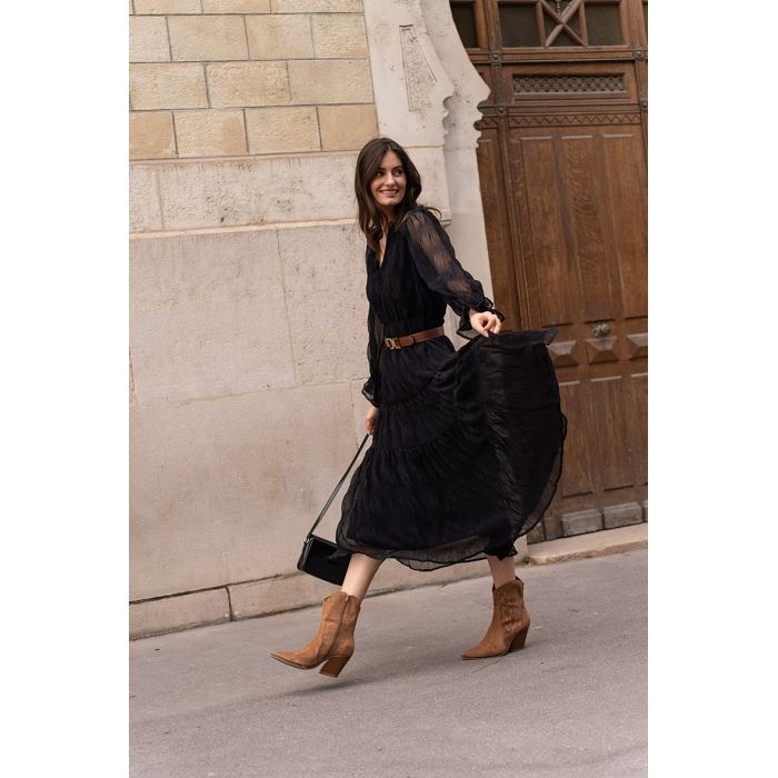 Scarpy creation robe longue simone noir4796901_5