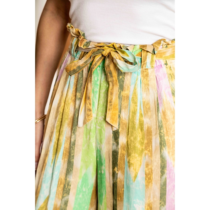 Scarpy creation my pantalon fluide a rayure yl jaune4798201_2