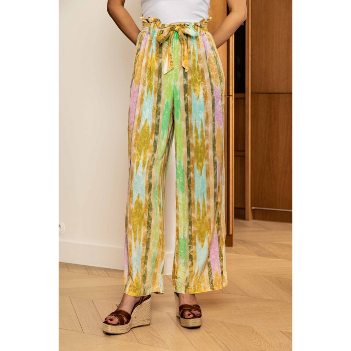 Scarpy creation my pantalon fluide a rayure yl jaune4798201_6