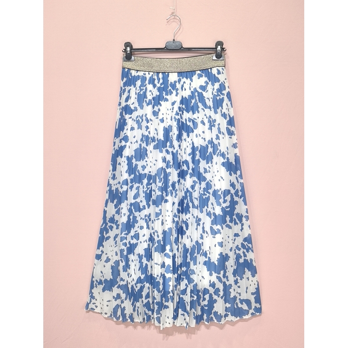 Scarpy creation jupe longue plisse bleu