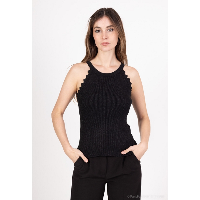 Scarpy creation debardeur lurex noir