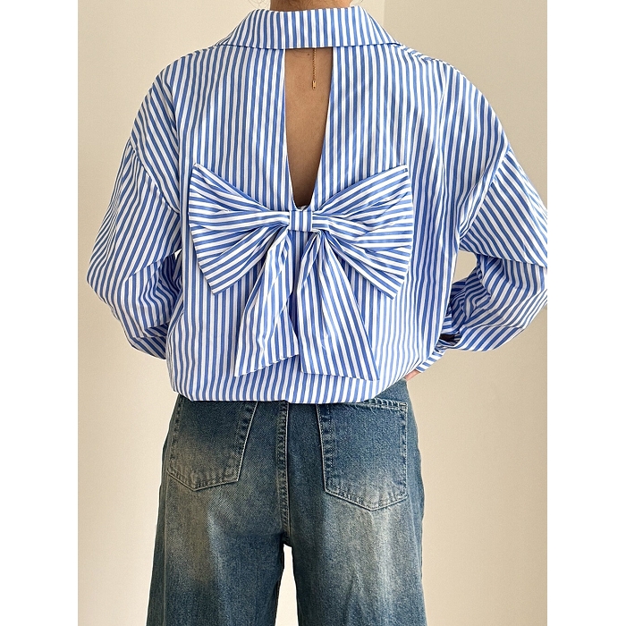 Scarpy creation chemise oversize chic bleu4804602_6