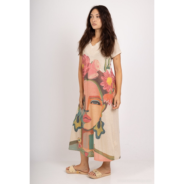 Scarpy creation robe pailletee imprimee or4808001_4