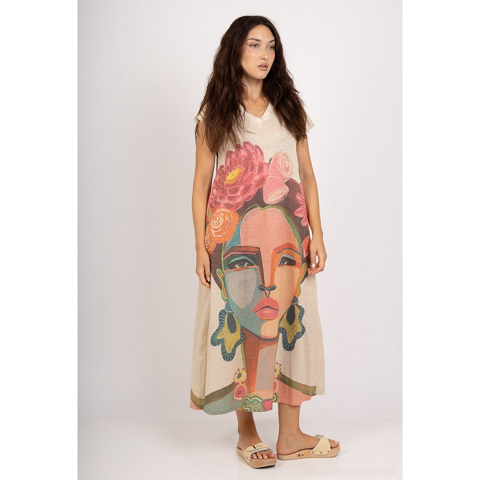 Scarpy creation robe pailletee imprimee or4808001_5