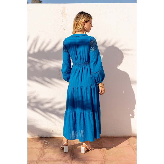 Scarpy creation robe chemise longue noemie bleu4808501_6