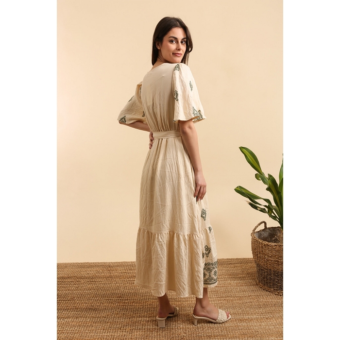 Scarpy creation robe bohem cache coeur beige4808801_3