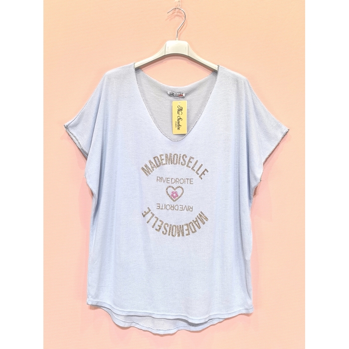 Scarpy creation t shirt over size mademoiselle rive droite bleu4808906_6