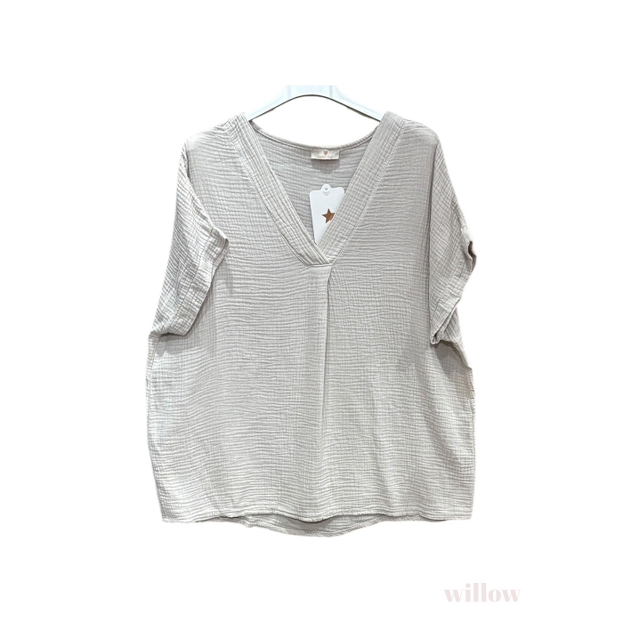 Scarpy creation my haut en gaze de coton yl beige4810101_4