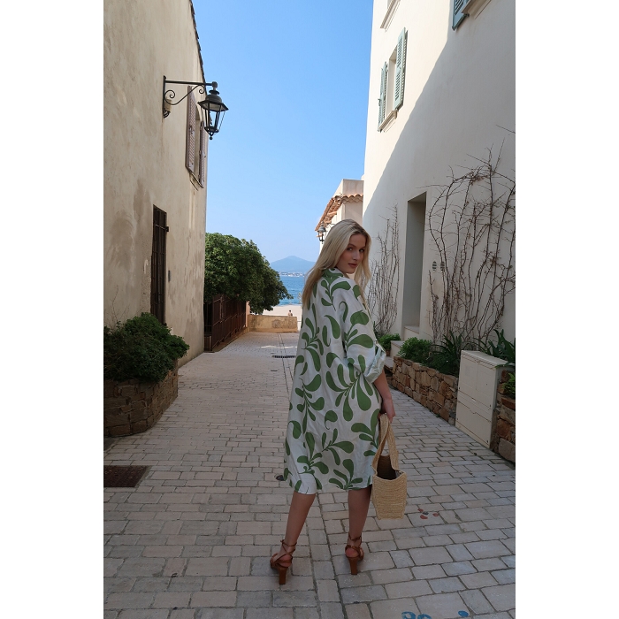 Scarpy creation my robe chemise evasee yl vert4810801_2