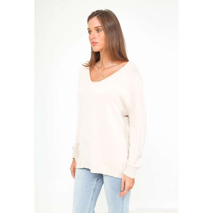 Scarpy creation pull sans couture beige4812701_4