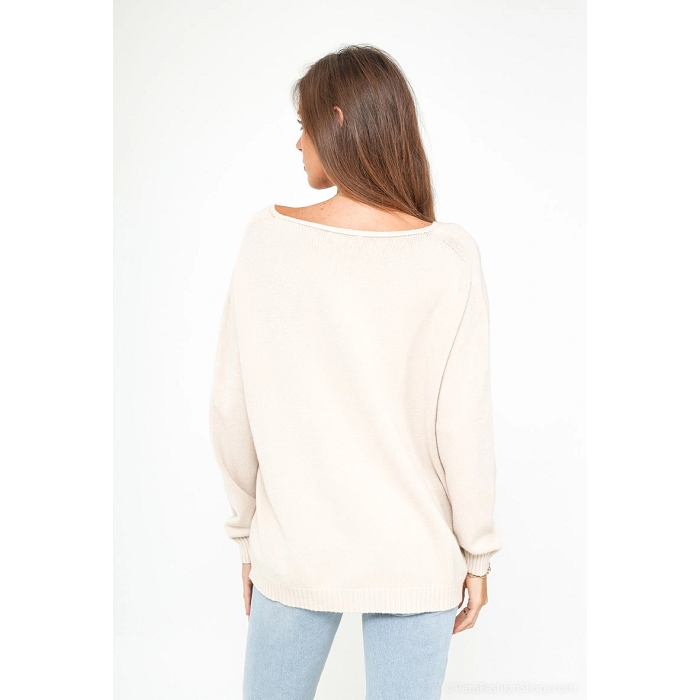 Scarpy creation pull sans couture beige4812701_6
