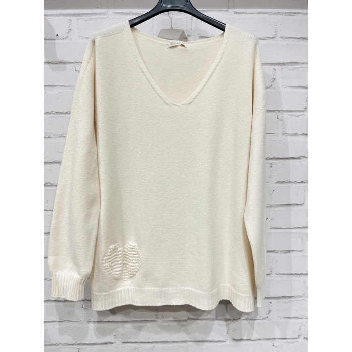Scarpy creation pull sans couture naturel