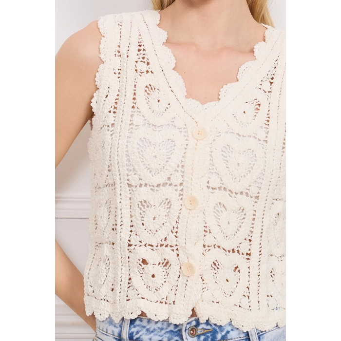 Scarpy creation gilet en crochet beige4812801_3