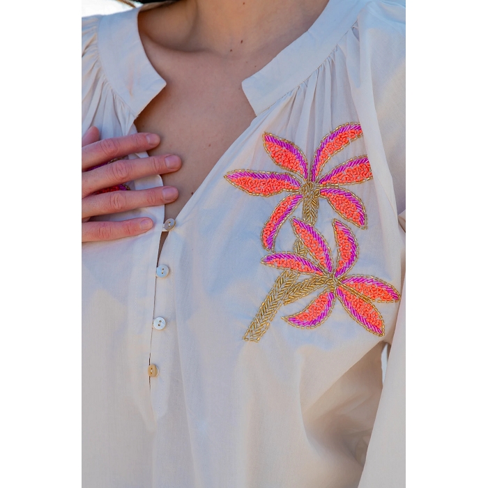 Scarpy creation blouse brodee smile blanc4813201_2